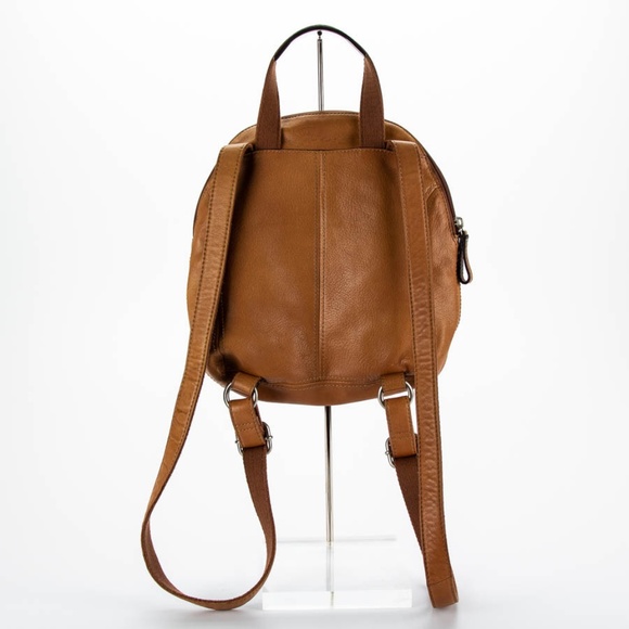 *SOLD*FOSSIL Brown Leather Backpack - Picture 3 of 5